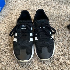 Black and white adidas